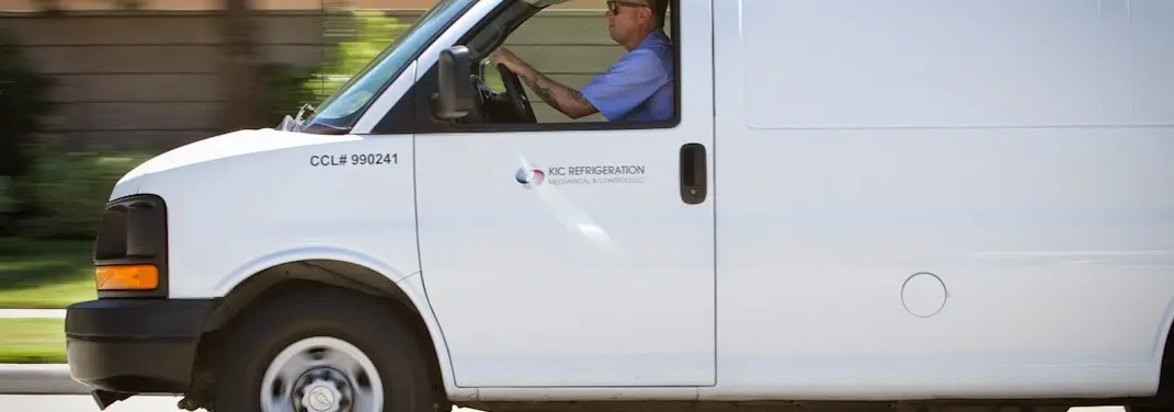 KIC Refrigeration service vehicle serving Chesapeake area